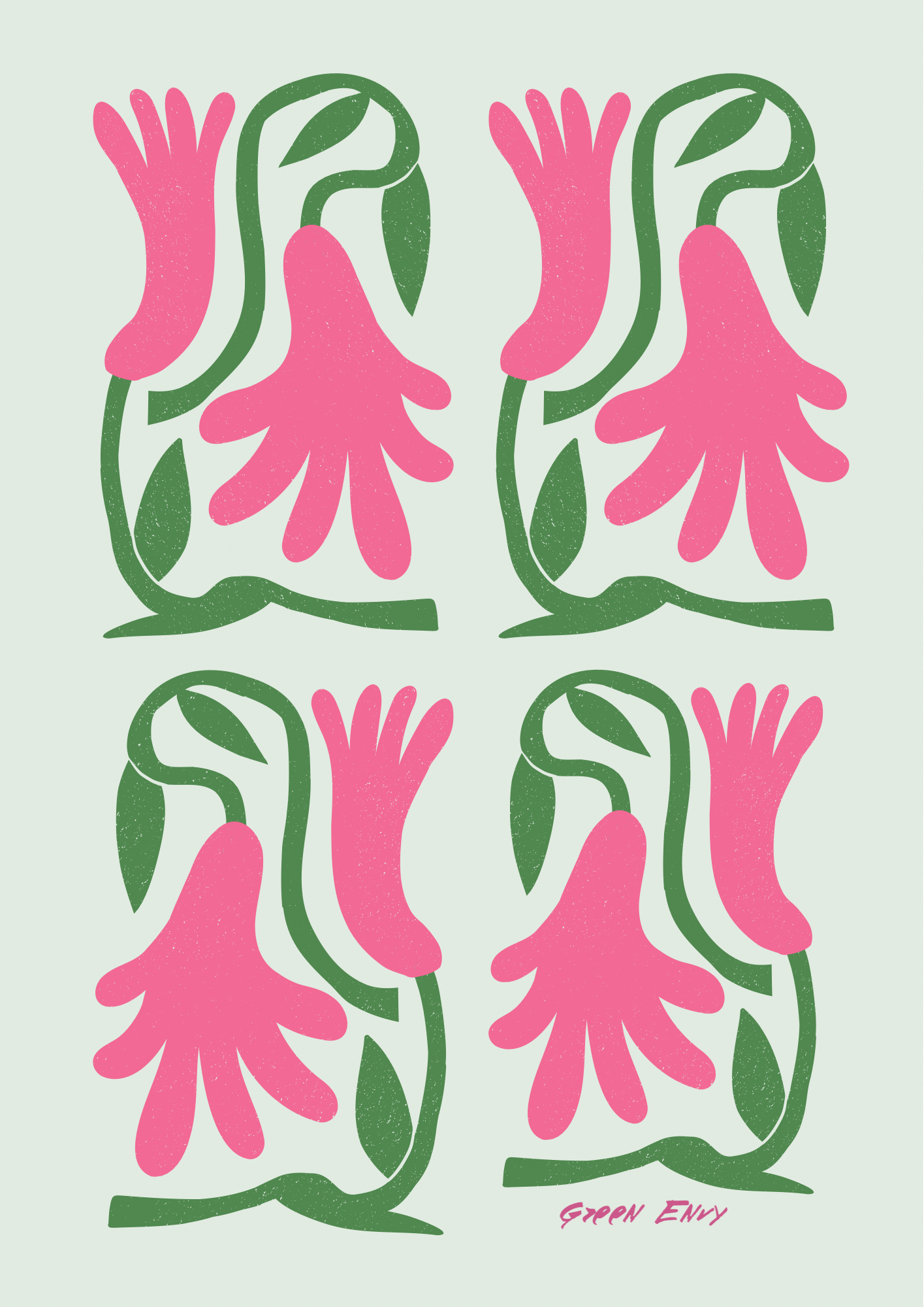 Sweet Pea Greeting Card