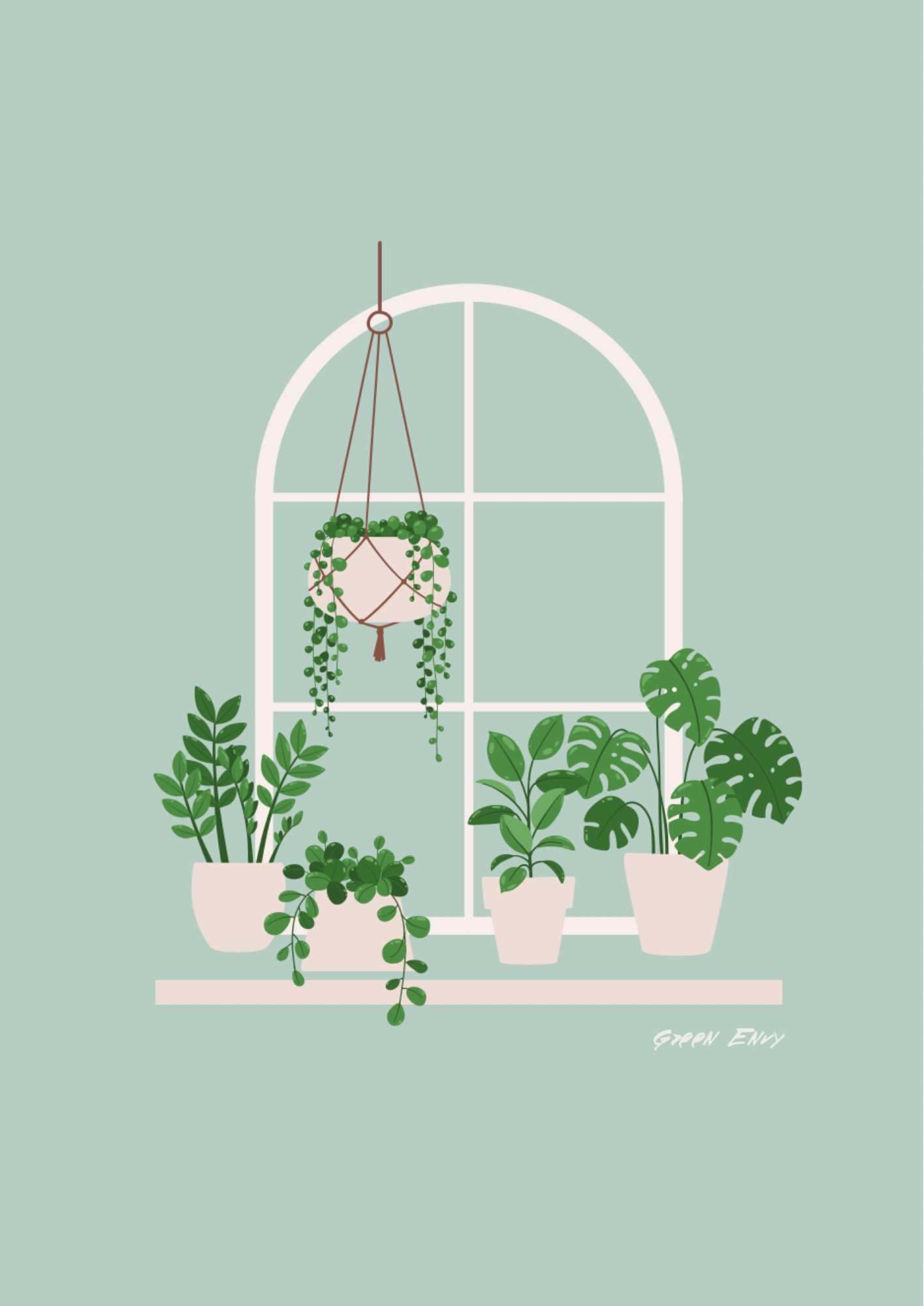 Glasshouse Greeting Card