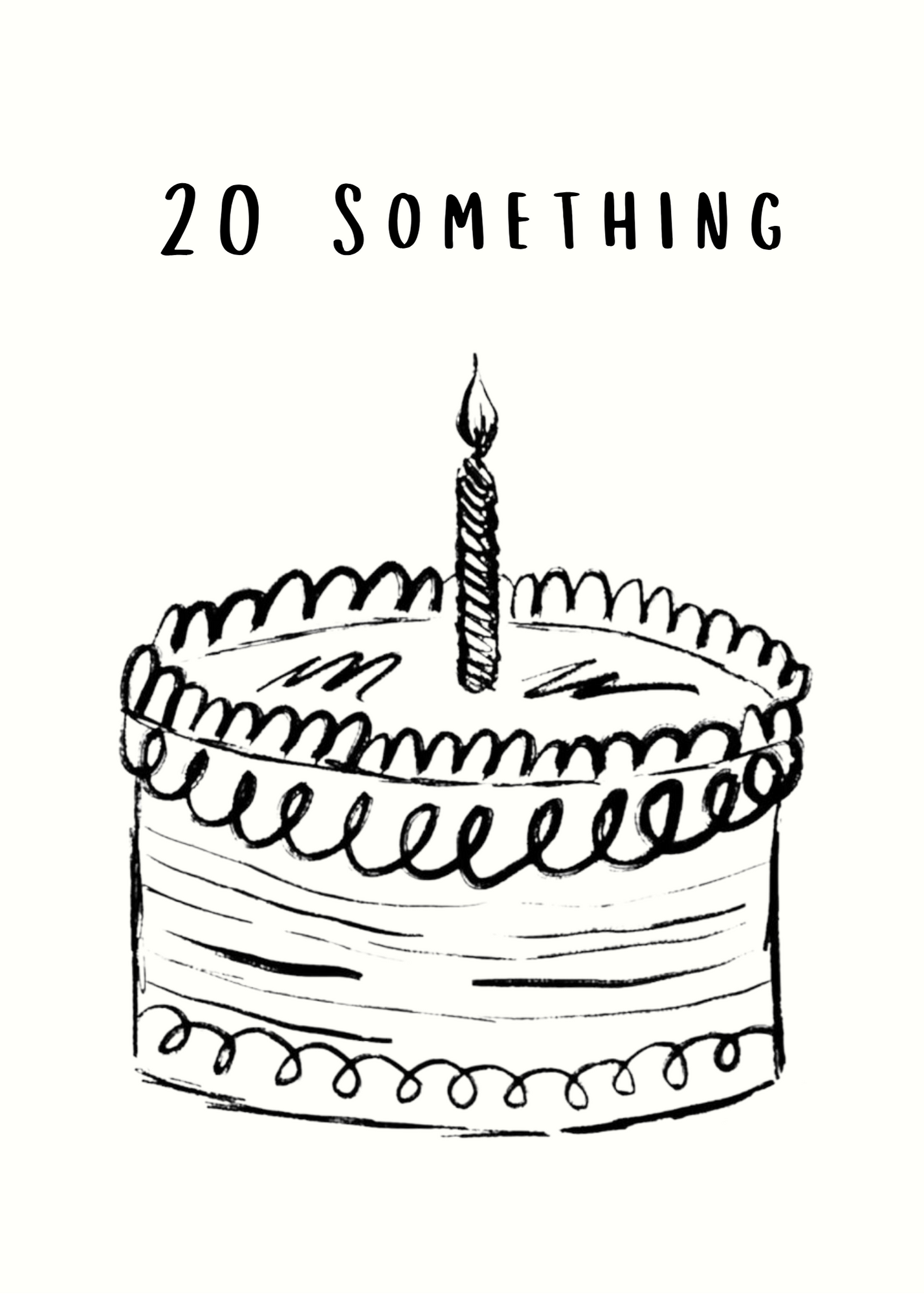 '20 Something' Cake - Card
