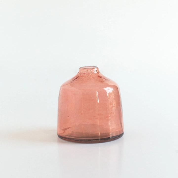 Bella Handblown Glass Vase - Pink
