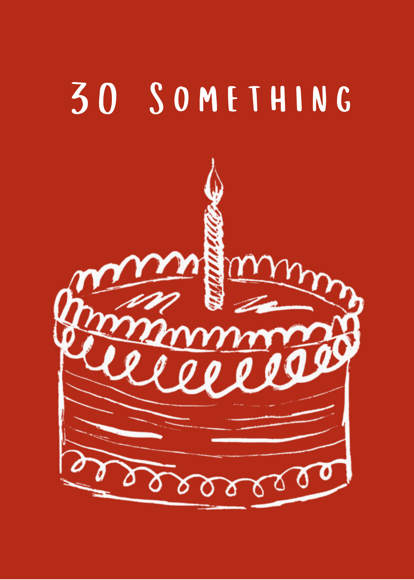 '30 Something' Cake - Card