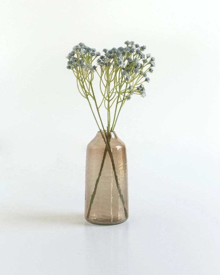 Siena Handblown Glass Vase - Brown