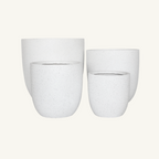 Asher Egg Pot - White Terrazzo