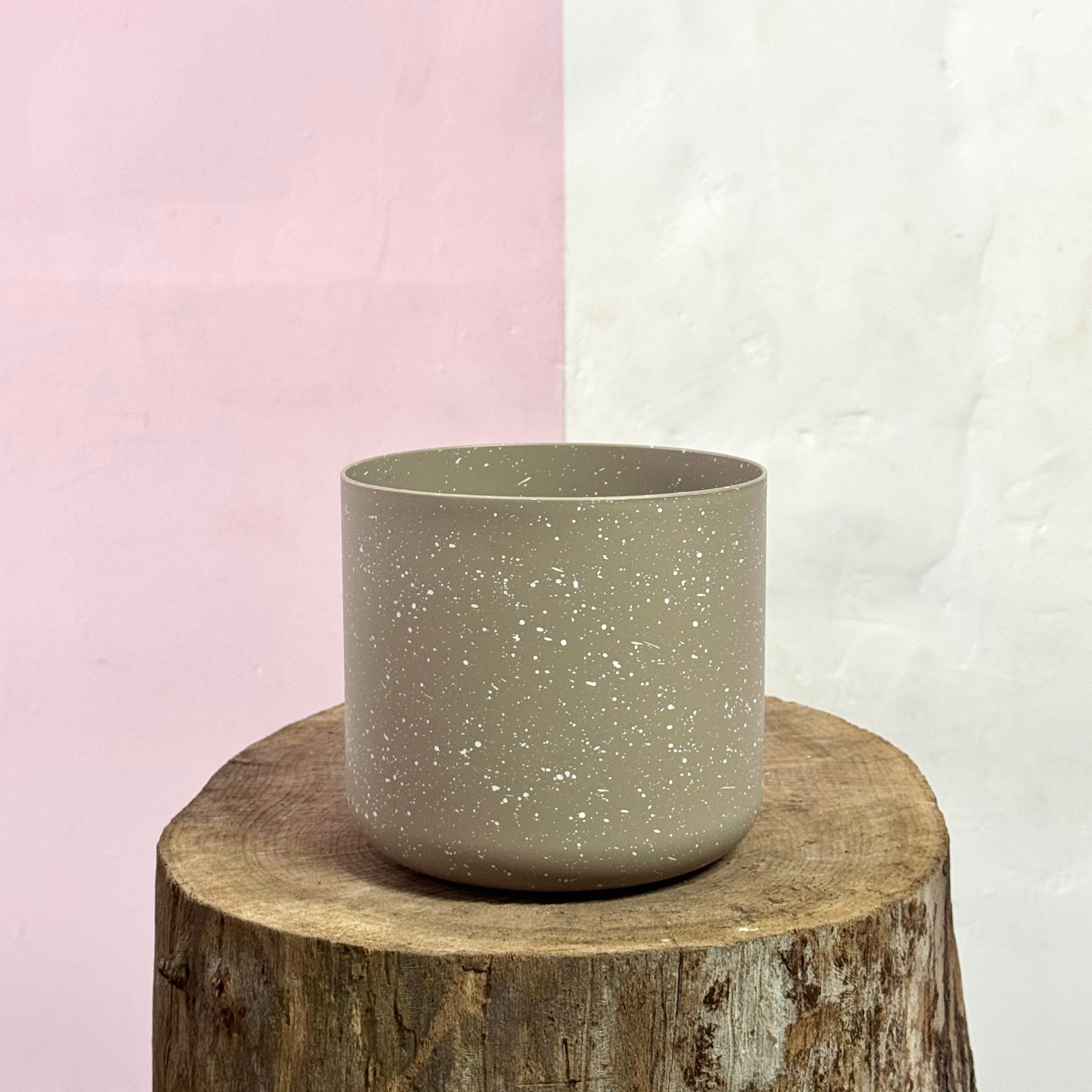 Mia Pot - Olive Speckle