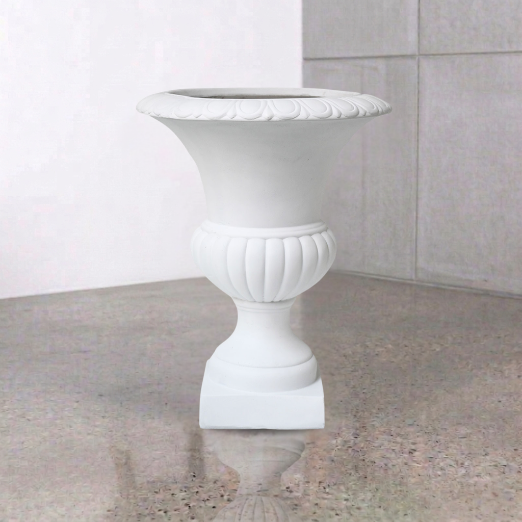 Gardenlite Classic Urn - White – indoor planter pot available at Green Envy Melbourne