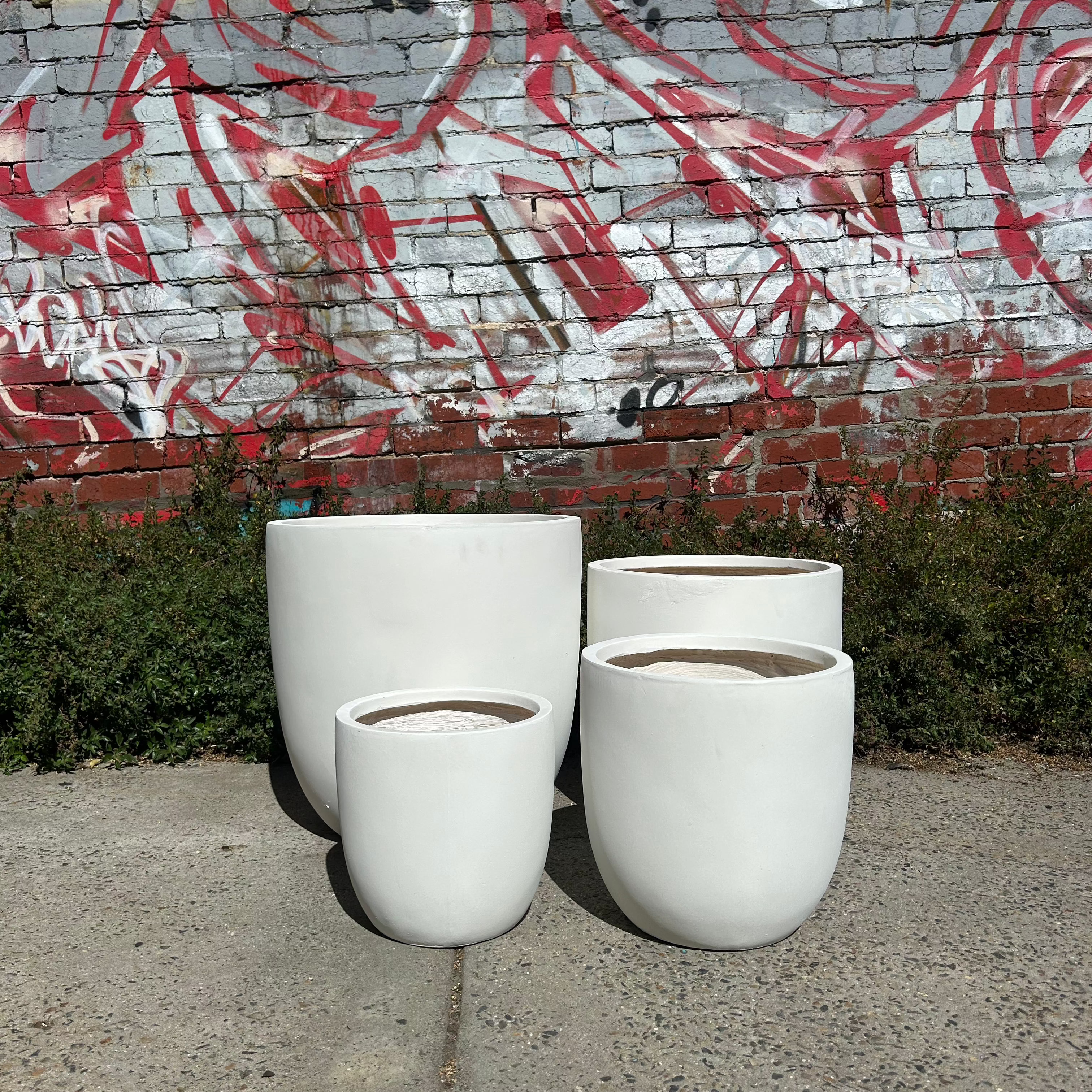 Asher Egg Pot - White
