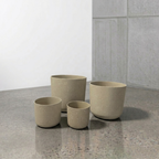 Mia Pot - Olive Speckle – indoor planter pot available at Green Envy Melbourne