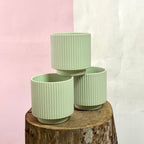 Mykonos Pot - Sage – indoor planter pot available at Green Envy Melbourne