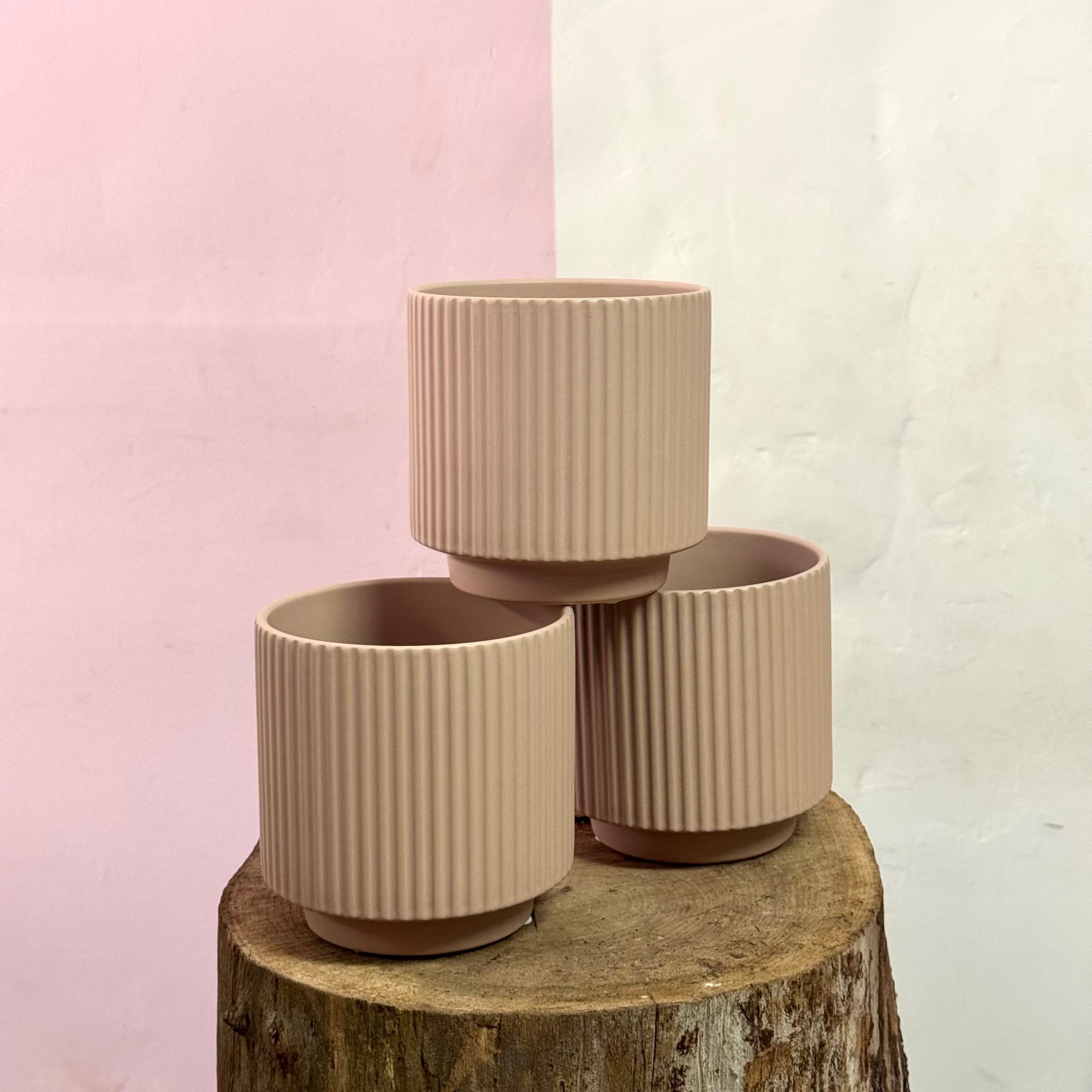 米克諾斯花盆 - 淺粉紅色