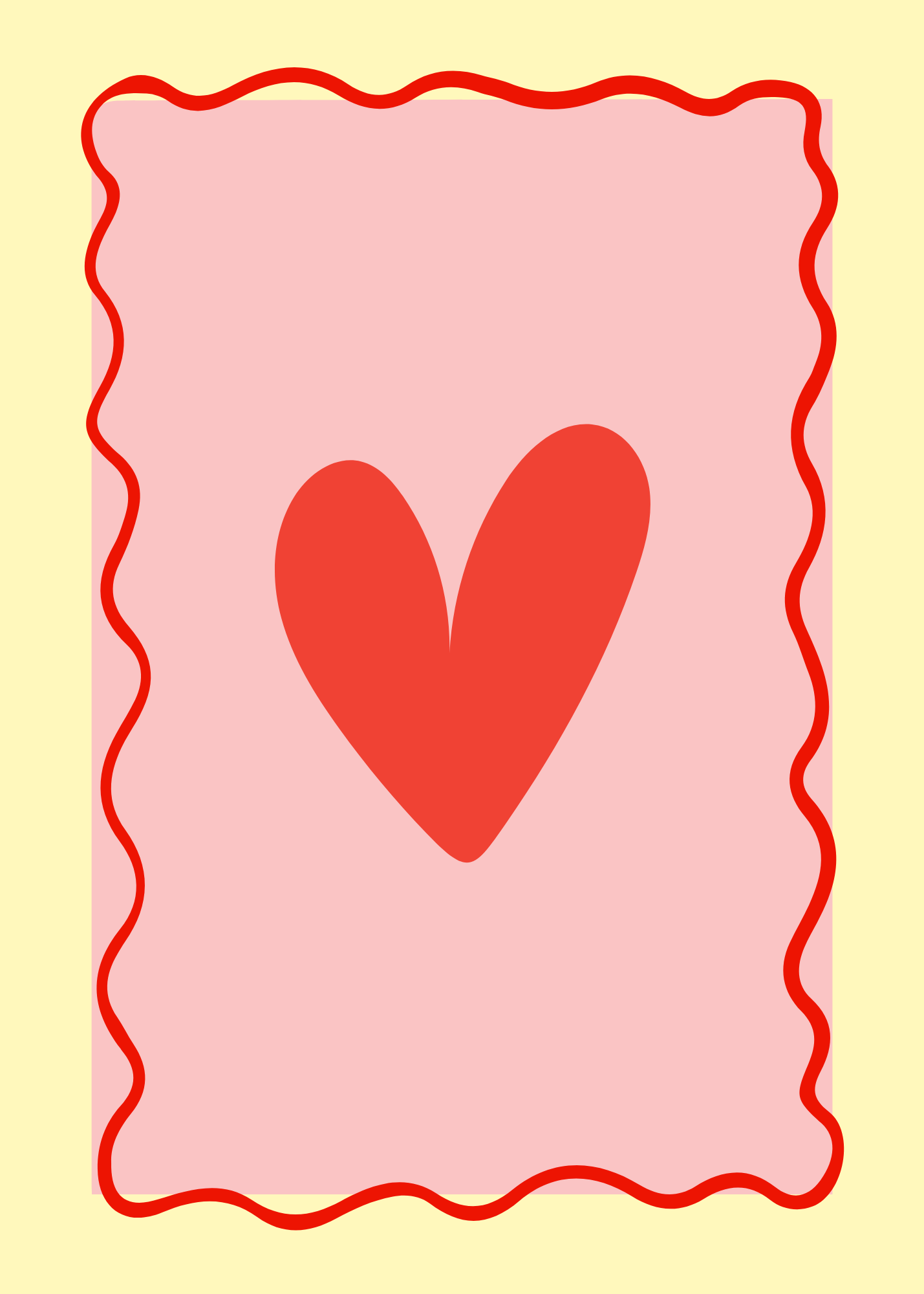 Wavy Heart - Card