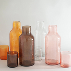 Handblown Glass Carafe -  Blue
