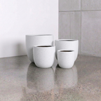 Asher Egg Pot - White Terrazzo