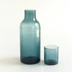 Handblown Glass Carafe -  Blue