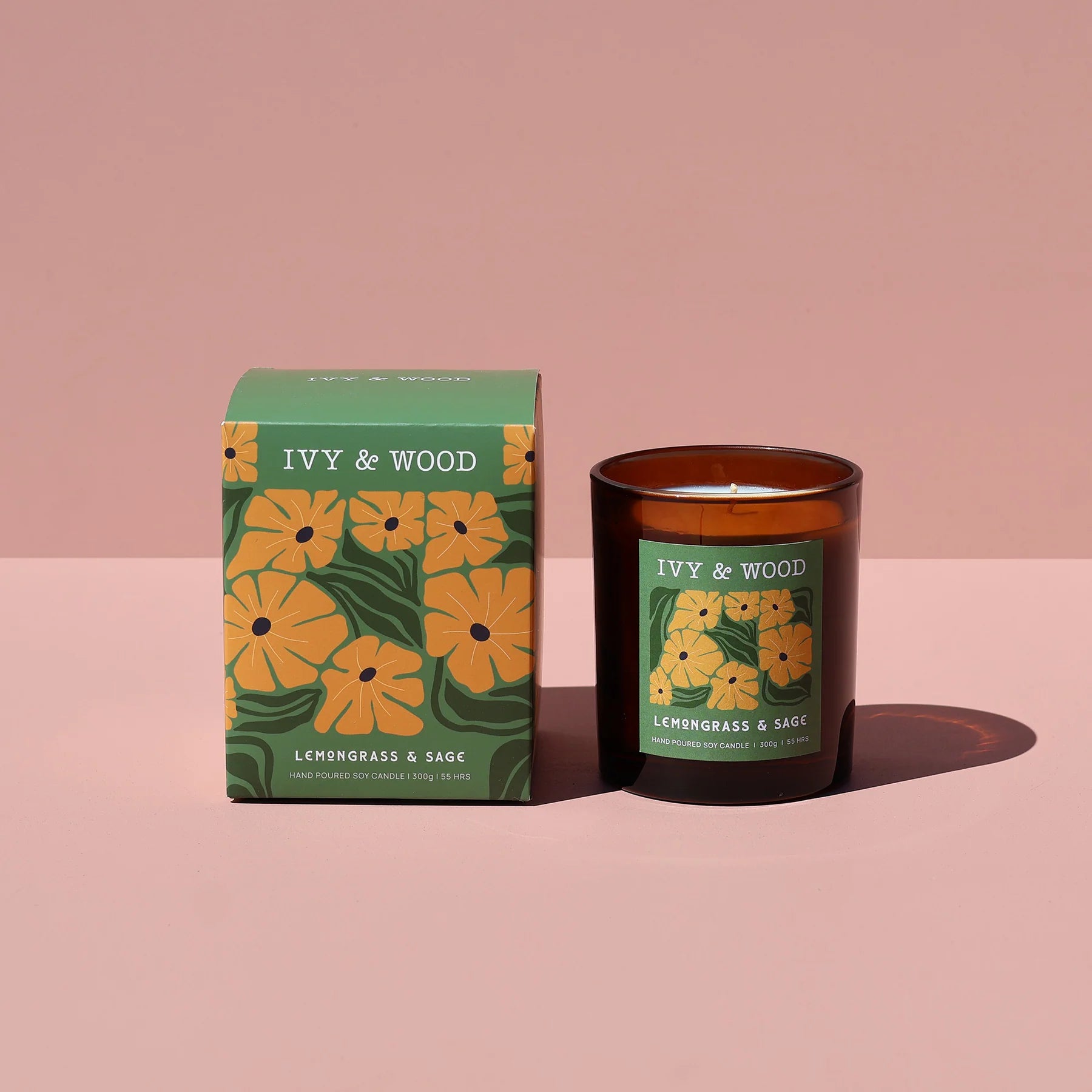 Ivy & Wood Candle - Lemongrass & Sage