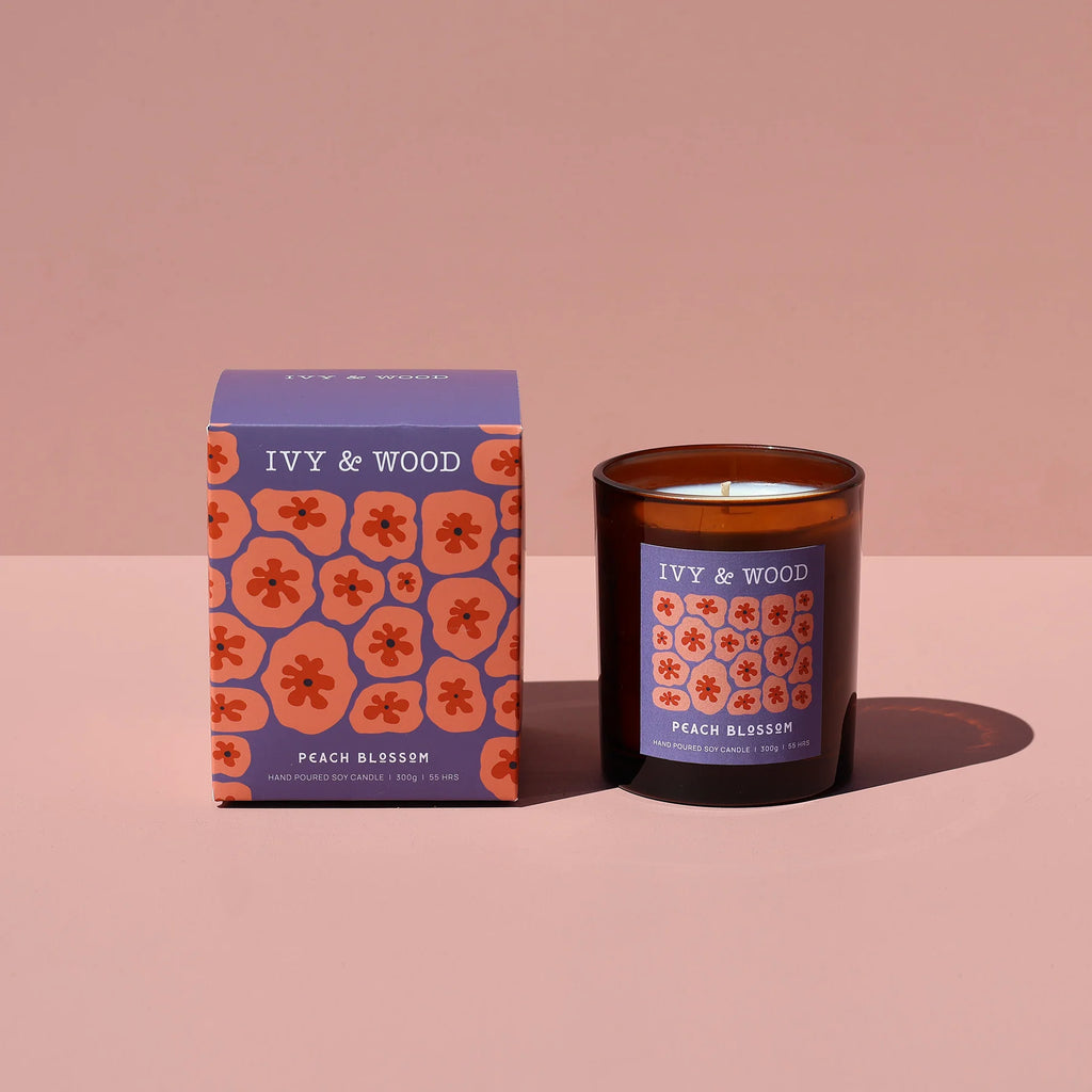 Ivy & Wood Candle - Peach Blossom