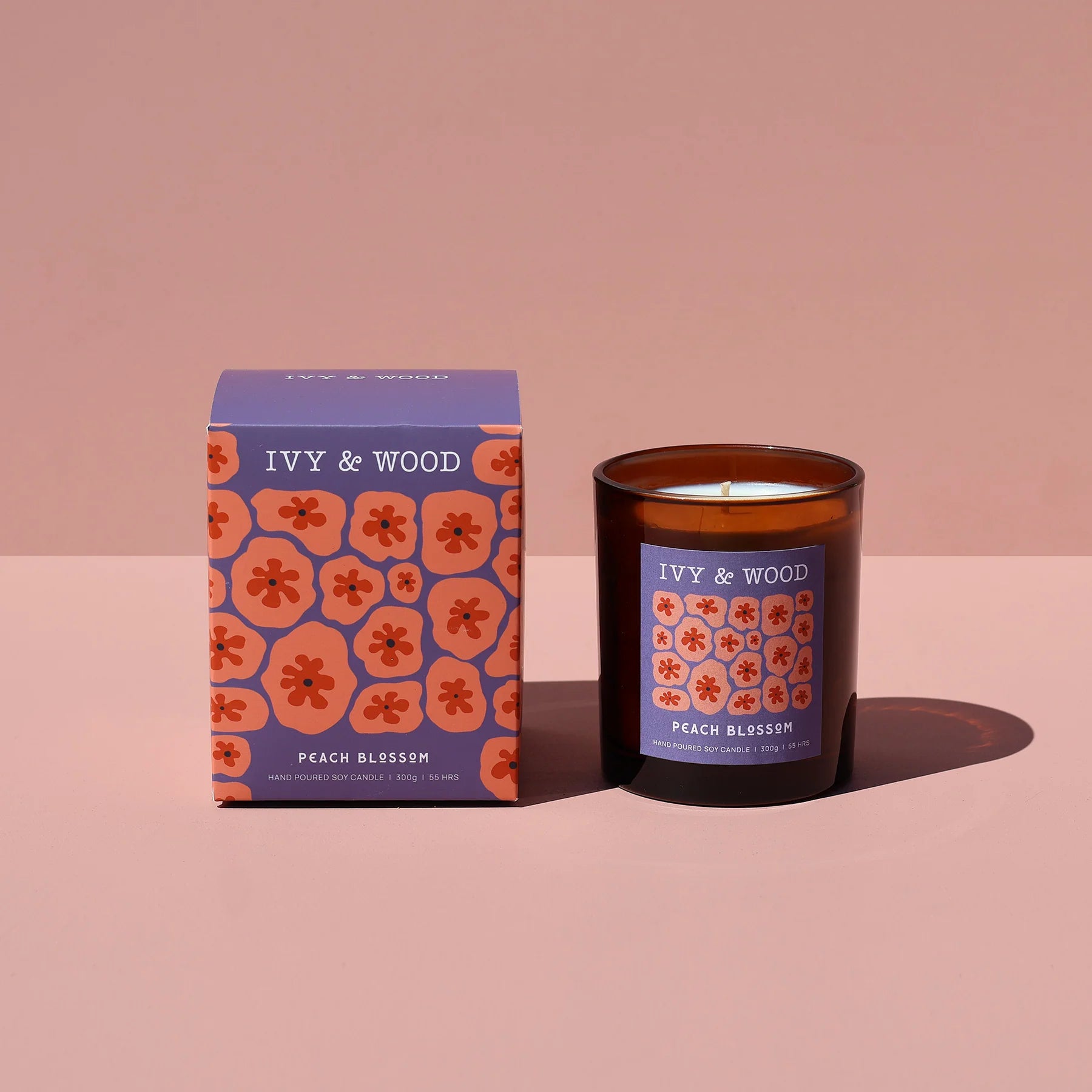 Ivy & Wood Candle - Peach Blossom
