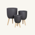 Gardenlite Egg Planter Stand - Black