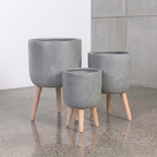 Gardenlite Egg Planter Stand - Brushed Concrete