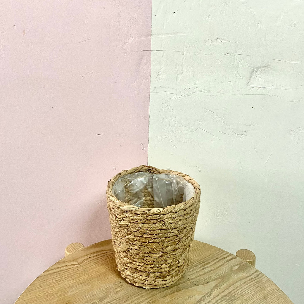 编织海草篮 棕褐色