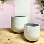 Urban Egg Pot in Matte White