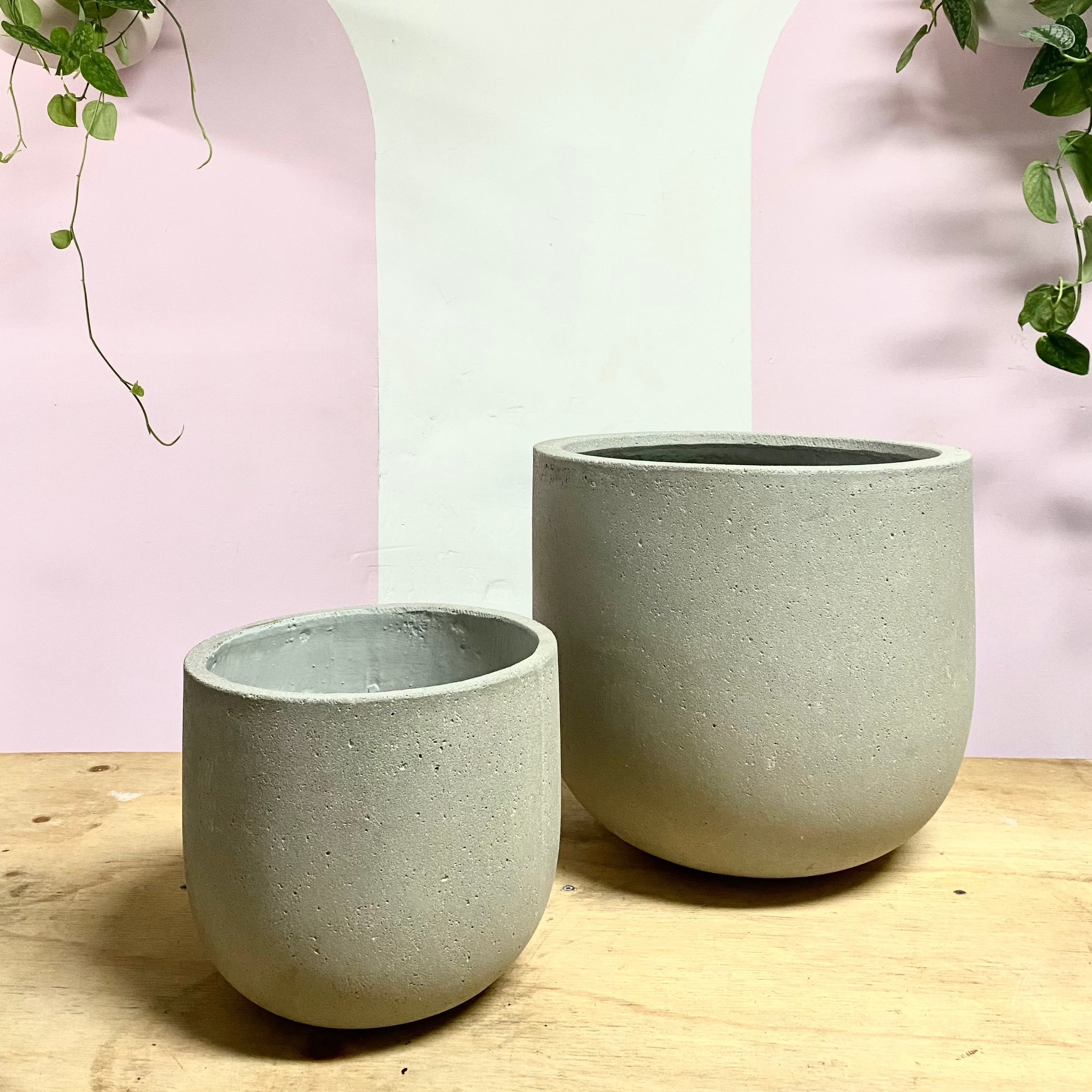 Urban Egg Pot in Cement