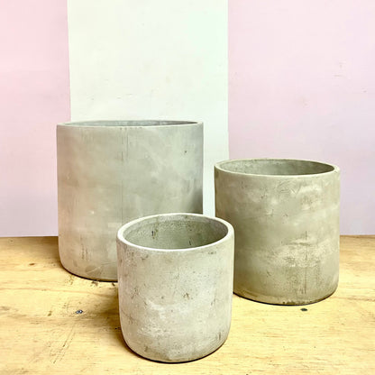 Concrete Cylindrical Pot