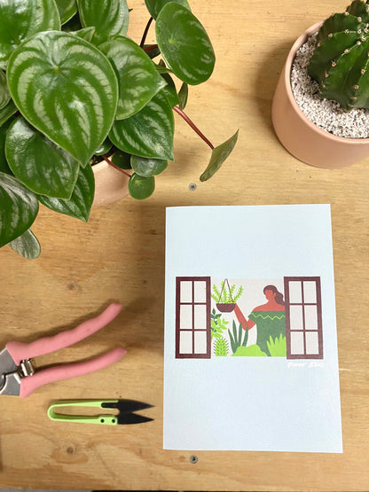 Green House Greeting Card