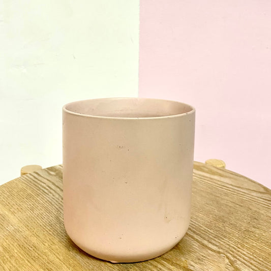 Ceramic Cylindrical Pot Pink