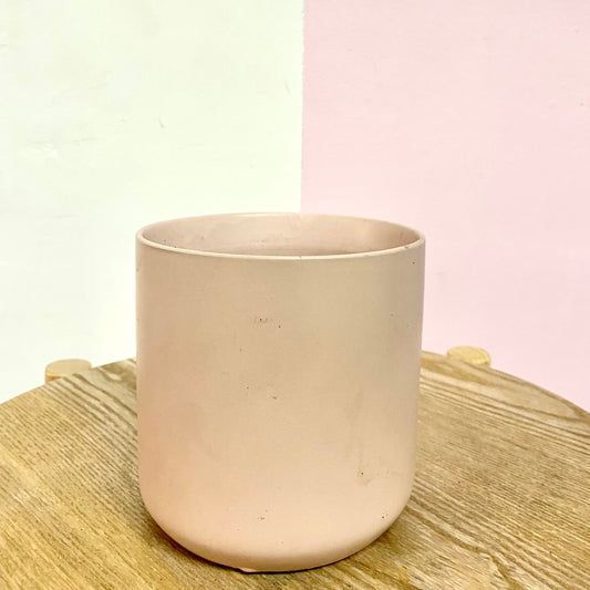 Ceramic Cylindrical Pot Pink