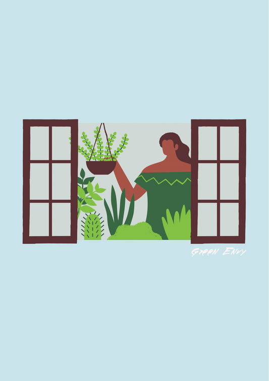 Green House Greeting Card