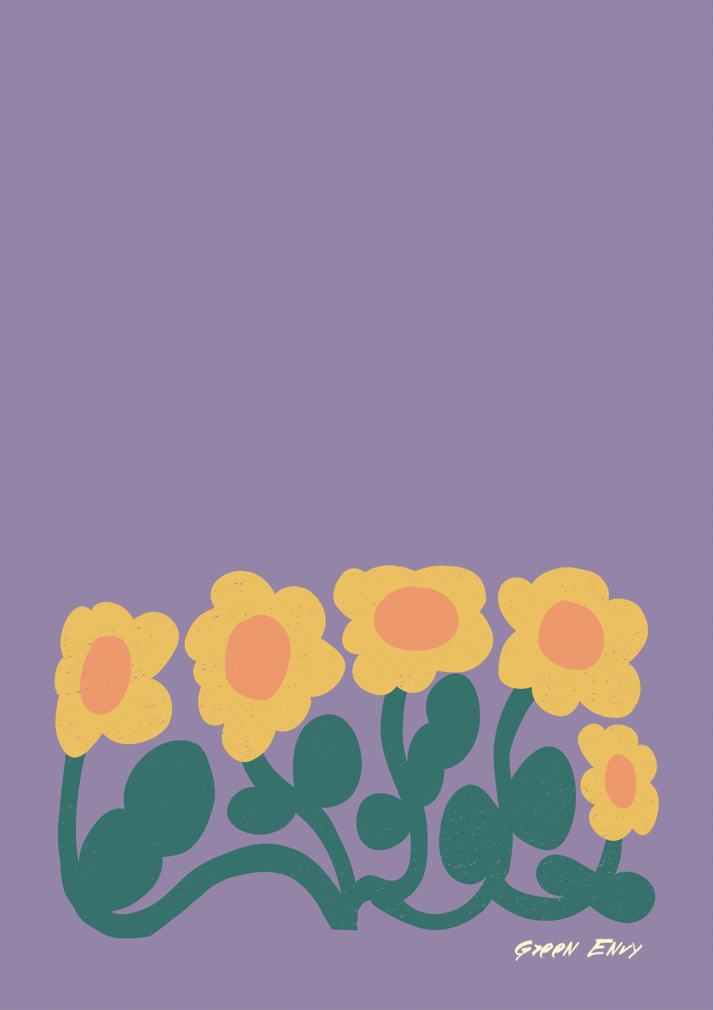 雏菊行贺卡